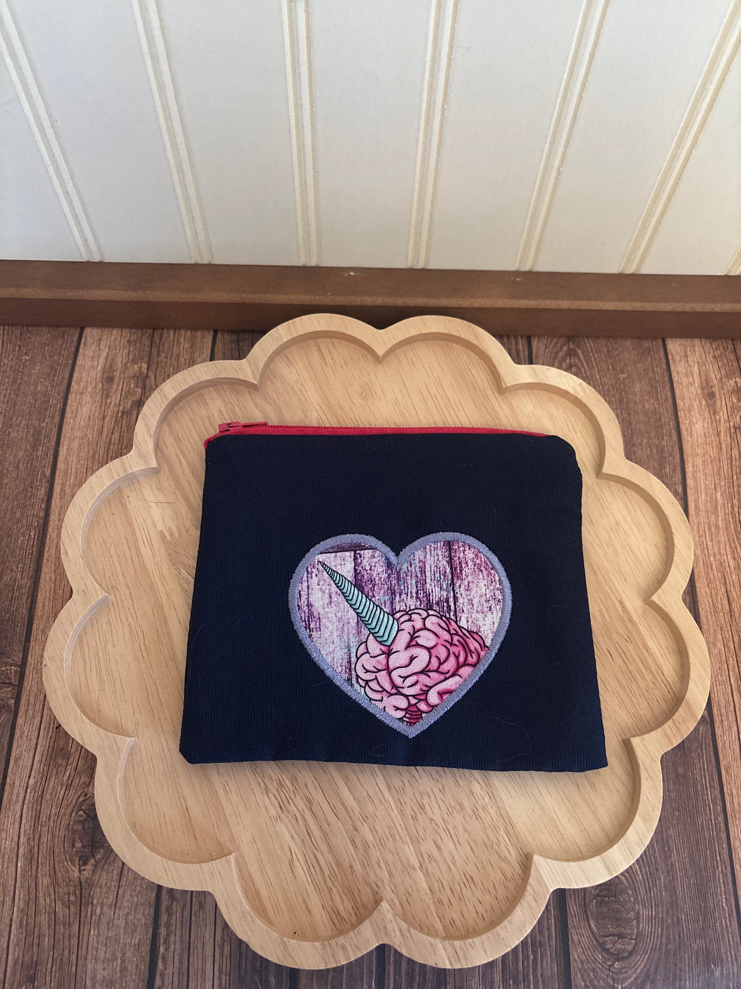 Unicorn Brain Zip Pouch
