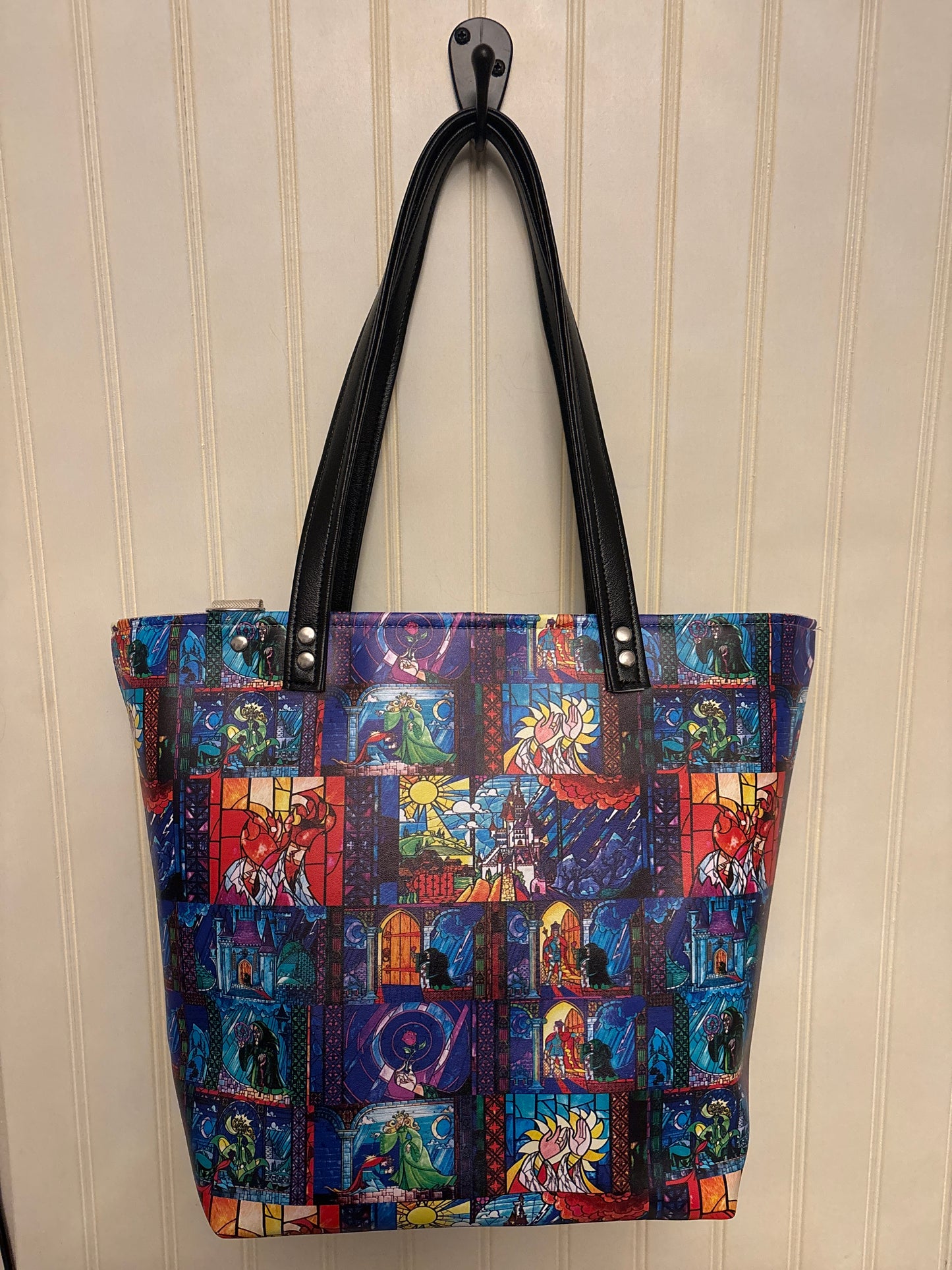 Beauty and the Beast Vinyl Tote