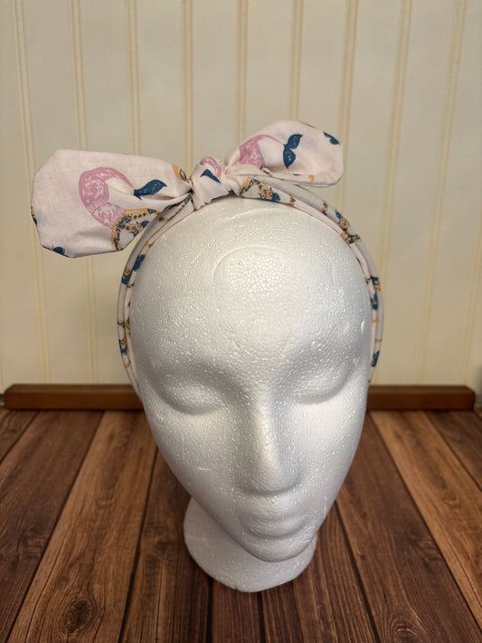 Fabric Covered Bow Headband