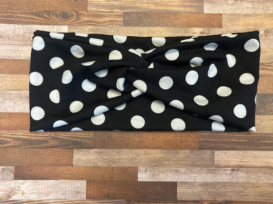 Polka Dot Wide Headband
