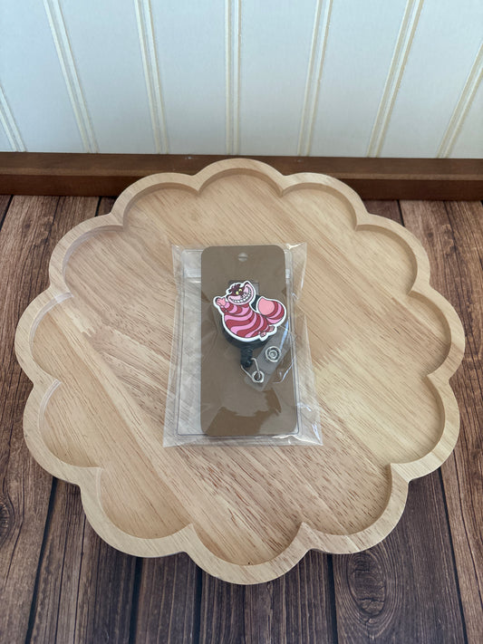 Cheshire Cat Resin Badge Reel