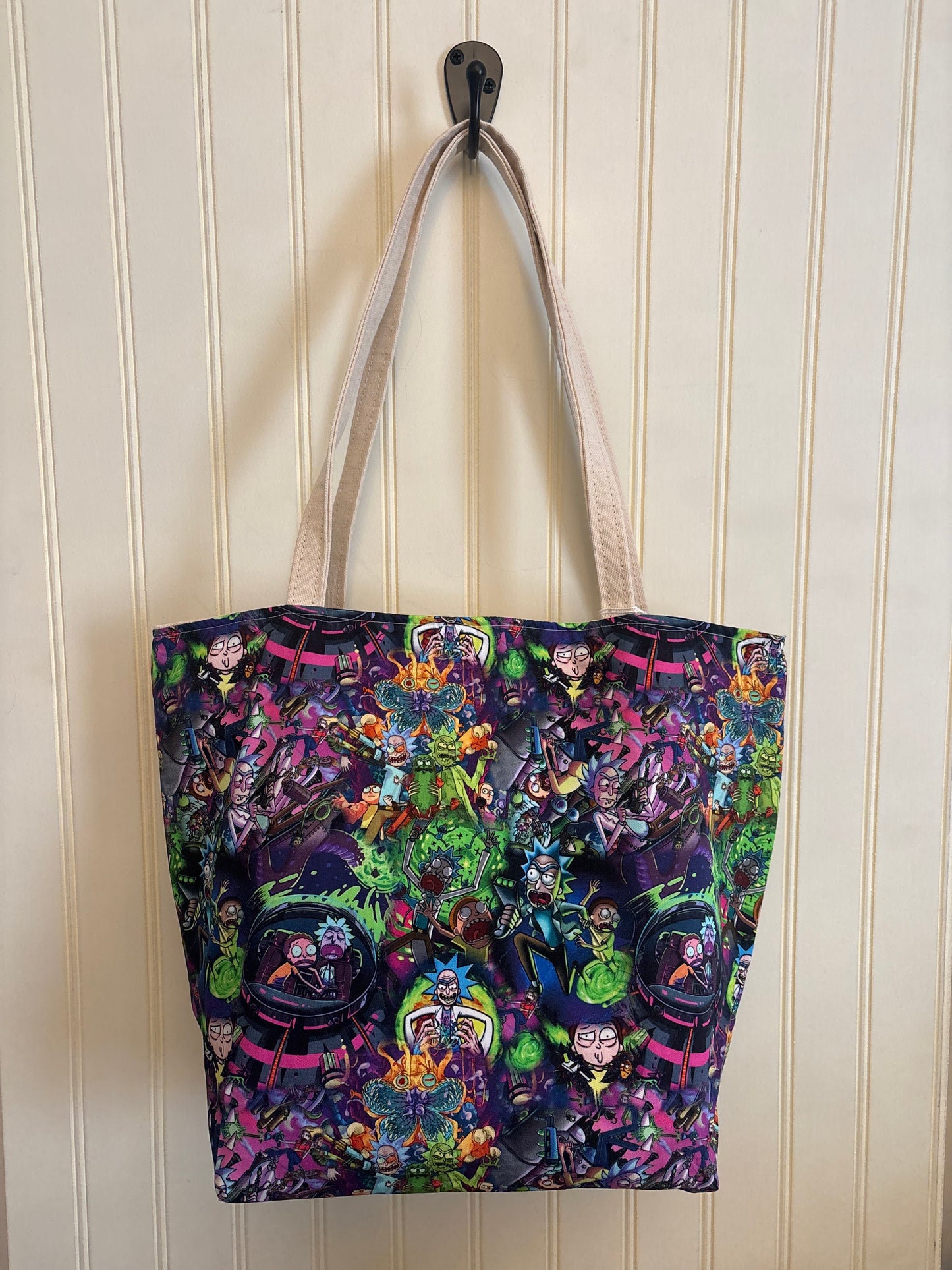 Cartoon Family Canvas Tote Bag