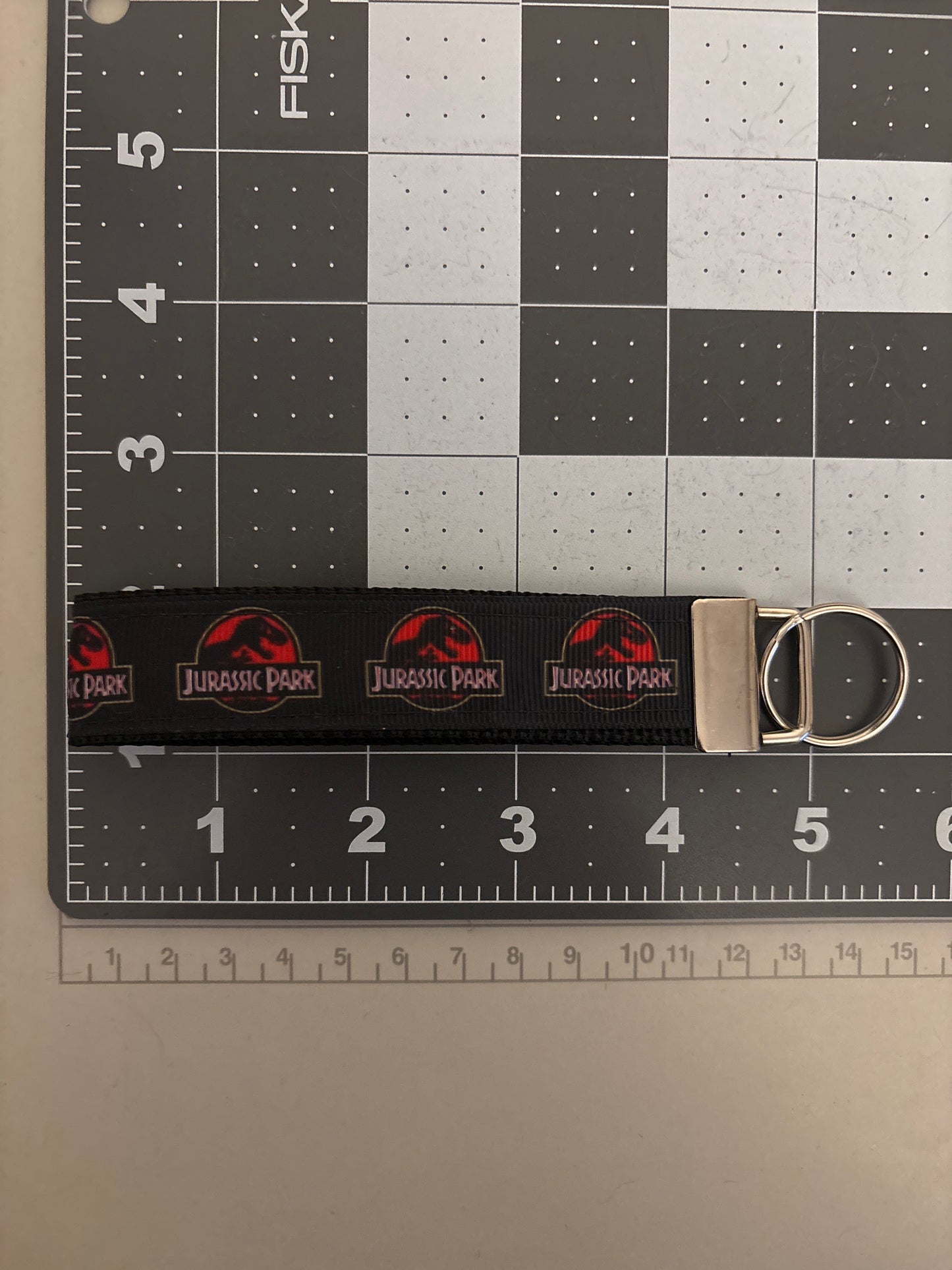 Jurassic Park Logo Keychain