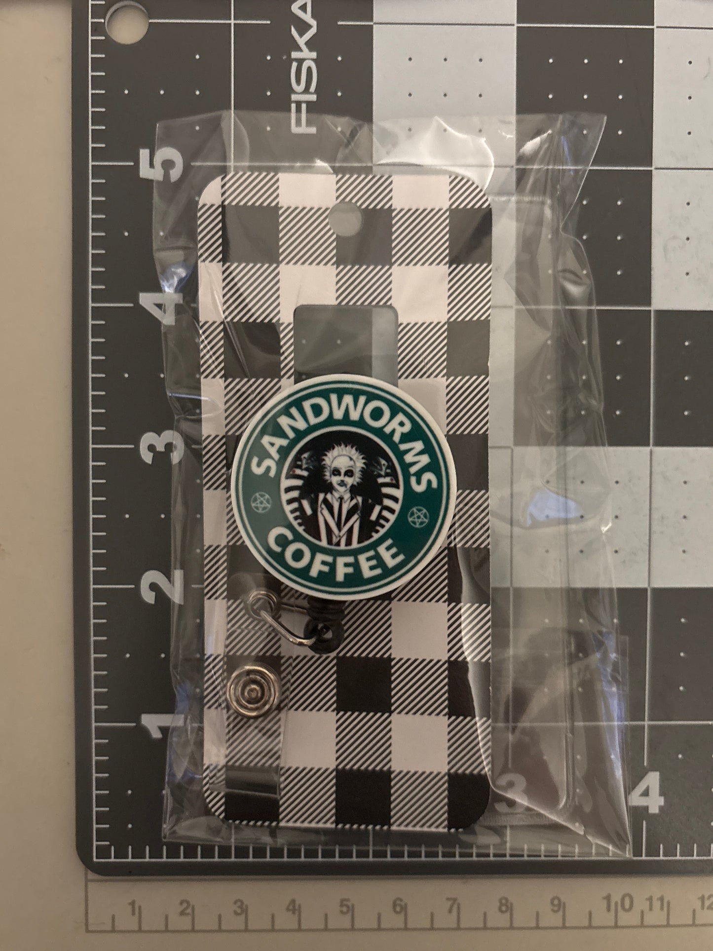 Sandworm Coffee Resin Badge Reel