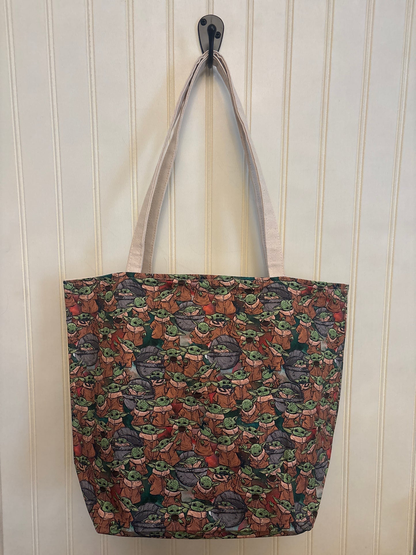 Space Baby Canvas Tote Bag